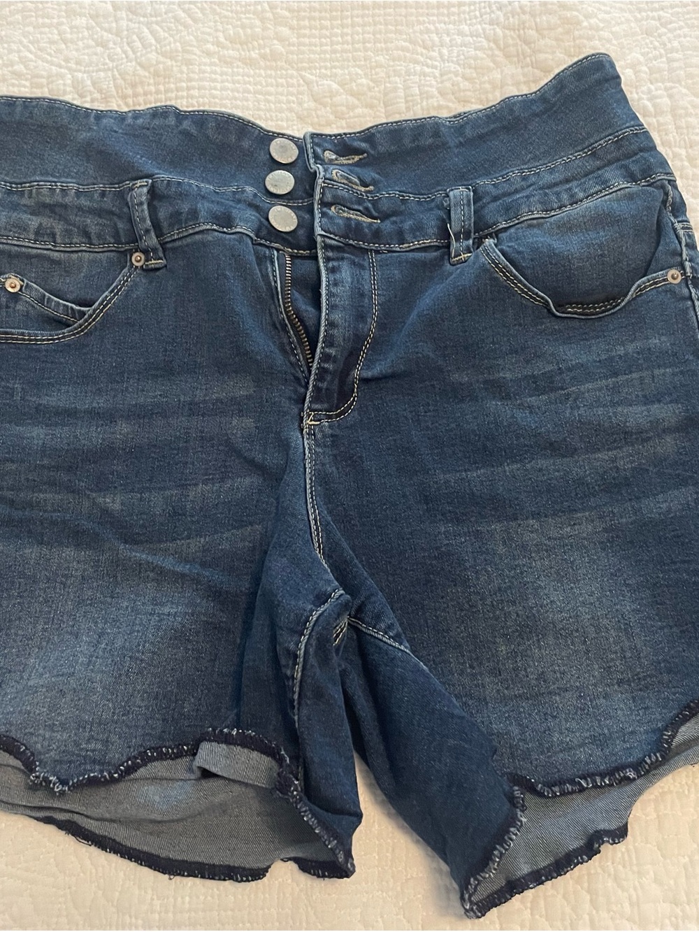 YMI Dark Blue Denim Jean Shorts